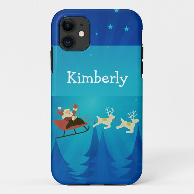 Santa Winter Scene CM iPhone 5 BT ID Case (Back)