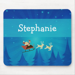 Santa Winter Scene Mousepad