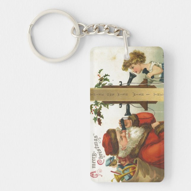 Santa Wish I Thee Key Ring (Front)