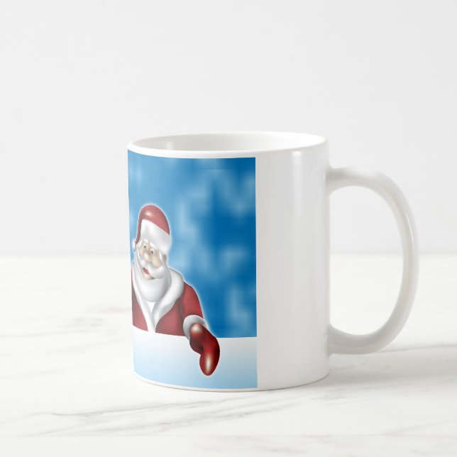 Santa Wishing Merry Christmas Mug 11oz (Right)