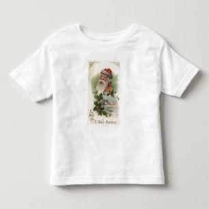 Santa with a Lake Scene Toddler T-Shirt