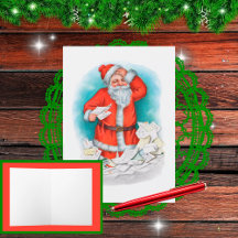 Santa with Christmas Letters