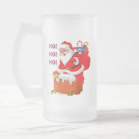 SANTA WITH CHRISTMAS PRESENTS, HO! HO! HO!