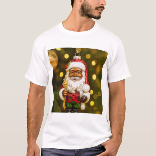 Santa with Cookie Holiday Joy T-Shirt