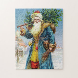 Santa with Fir Tree Jigsaw Puzzle