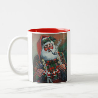 Santa with Garland Mug