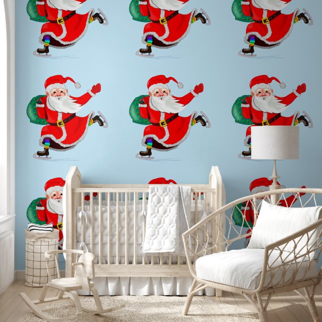 Santa with Gifts Christmas Wallpaper (Kids)