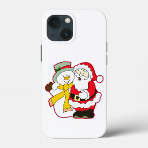 SANTA WITH ICE MAN AT CHRISTMAS. HO! HO! HO! iPhone 13 MINI CASE