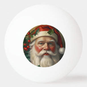 Santa With Mistletoe Ping Pong Ball