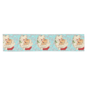 Santa with Peppermints Short Table Runner