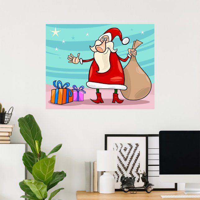 Santa With Presents And A Sack Poster (Creator Uploaded)
