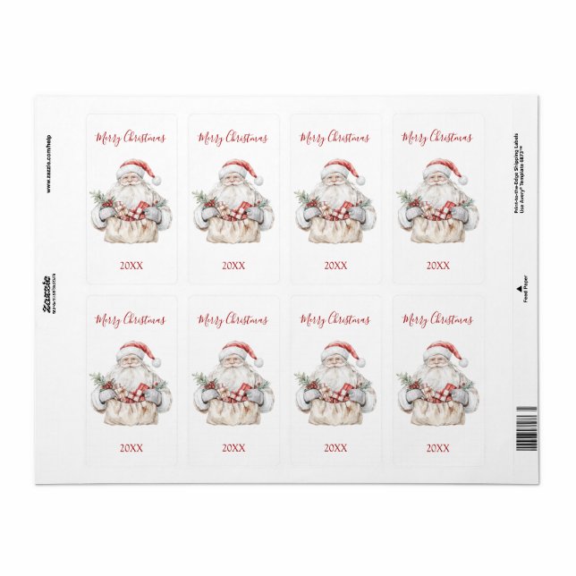 Santa with Presents Christmas (Full Sheet)