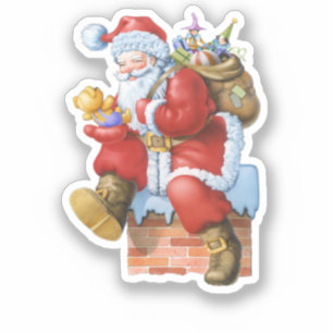 Santa with presents cut