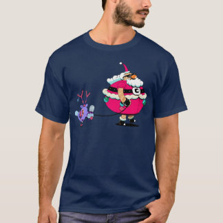 santa with retro T-Shirt