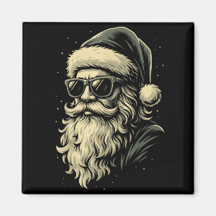 Santa With Sungles Christmas Xmas For Men Boys Magnet