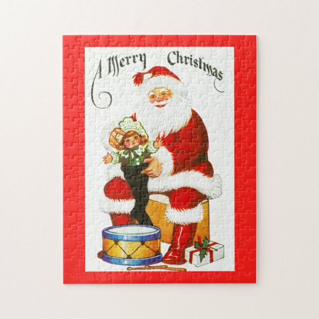 Santa with toys jigsaw puzzle (Vertical)