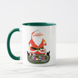 Santa with Train Mug