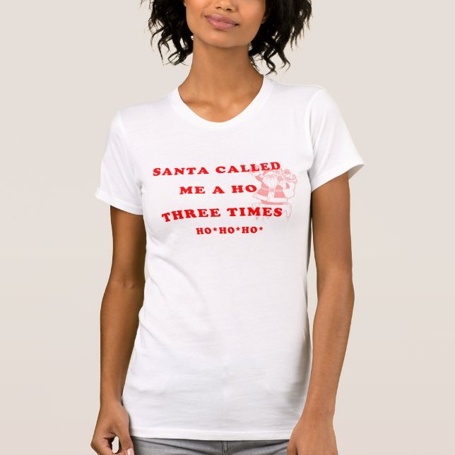 Santa Women's Jersey T-Shirt (Front)
