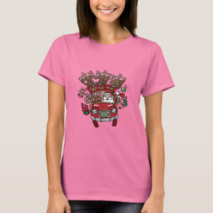 Santa Woody and His Reindeer Christmas Cartoon T-Shirt