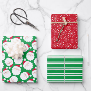 Santa Wrapping Paper Sheet