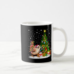 Santa Wren Bird Xmas Tree Lighting Wren Christmas  Coffee Mug