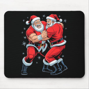 Santa Wrestling Lover Funny Wrestler Xmas Christma Mouse Mat
