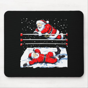 Santa Wrestling Lover Wrestler Christmas Xmas Paja Mouse Mat