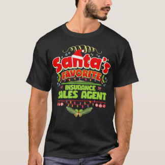 Santa Xmas Gift Christmas Gifts For Insurance sale T-Shirt