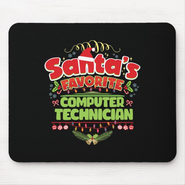 Santa Xmas Gift  Mouse Mat (Front)