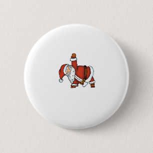 Santa Yoga - Christmas Design with a Yoga Santa 6 Cm Round Badge