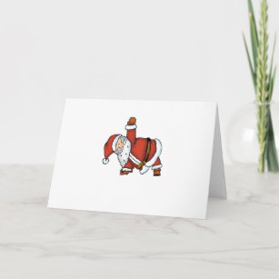 Santa Yoga - Christmas Design with a Yoga Santa Holiday Card