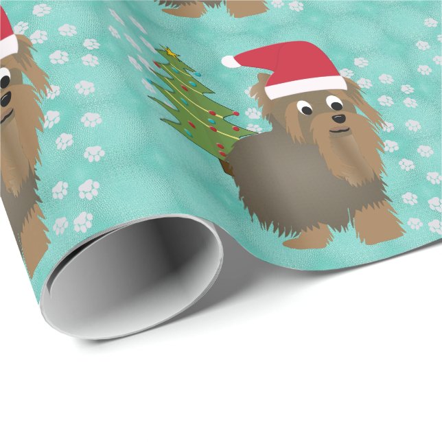 Santa Yorky Wrapping Paper (Roll Corner)
