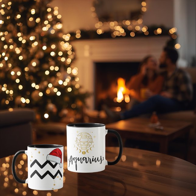 Santa Zodiac Aquarius Mug (Creator Uploaded)