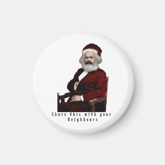 SantaKarl MarXmas Magnet (Front)