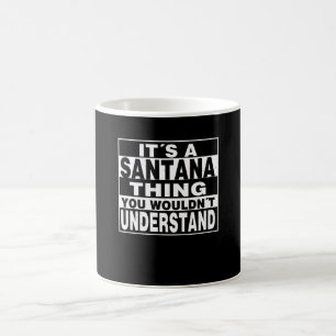 SANTANA Surname Personalised Gift Coffee Mug