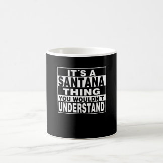 SANTANA Surname Personalised Gift Coffee Mug