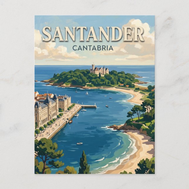 Santander Spain Postcard (Front)
