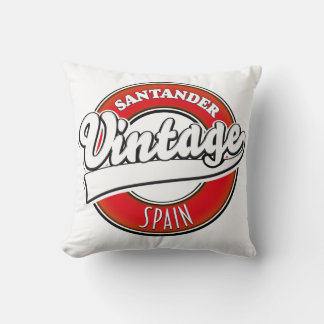 Santander Spain vintage style logo Cushion