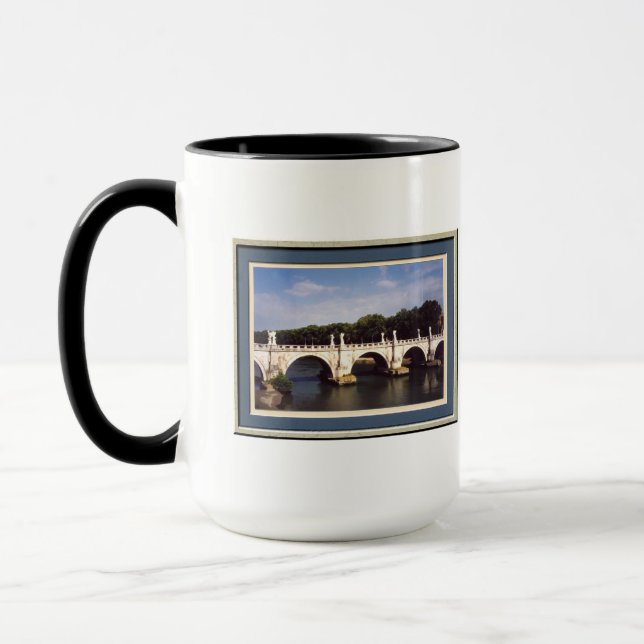 Sant'Angelo Bridge in Rome, Italy Mug (Left)