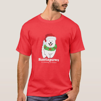 Santapaws is coming to town RED T-Shirt