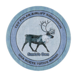 Santa's 1st Polar Airlift Sqdn - Subdued Cutting Board