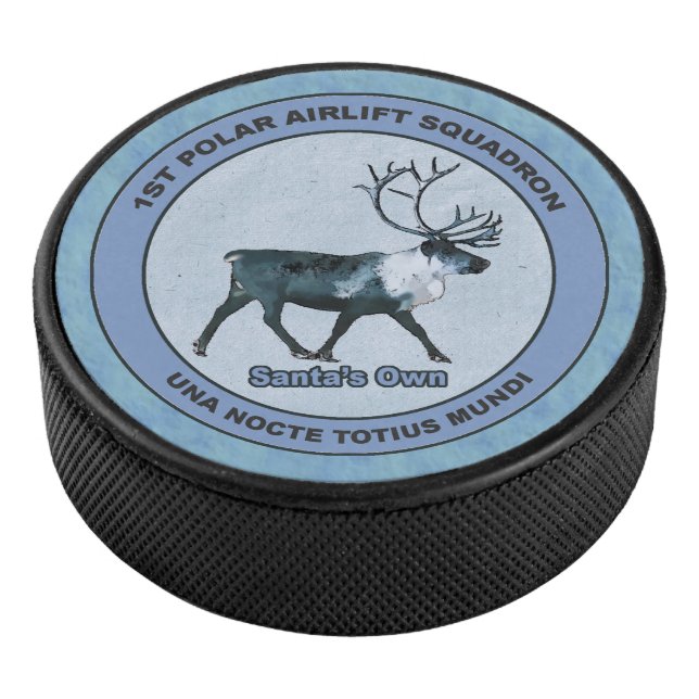 Santa's 1st Polar Airlift Sqdn - Subdued Hockey Puck (3/4)
