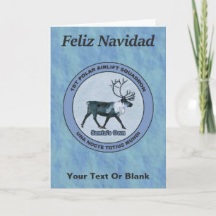 Santa's 1st Polar Airlift Sqdn - Subdued Holiday Card