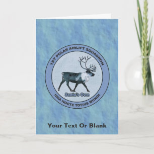 Santa's 1st Polar Airlift Sqdn - Subdued Holiday Card
