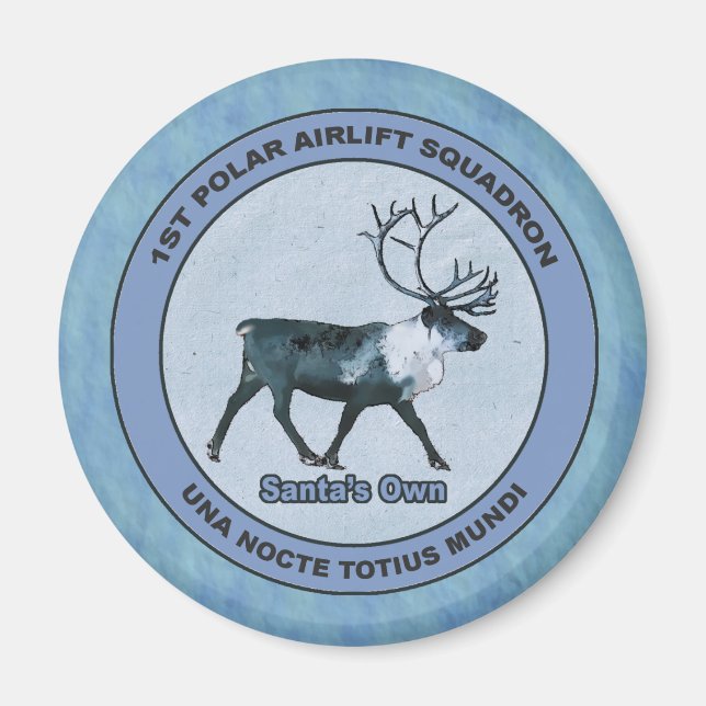 Santa's 1st Polar Airlift Sqdn - Subdued Magnet (Front)