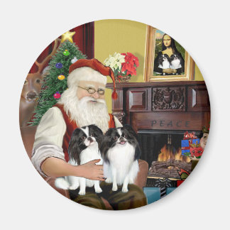 Santa's 2 Japanese Chin Magnet