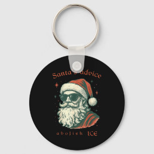 Santa's Advice Abolish Ice Christmas Immigration A Key Ring