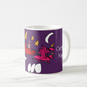 Santa's Alicorn Sleigh Coffee Mug