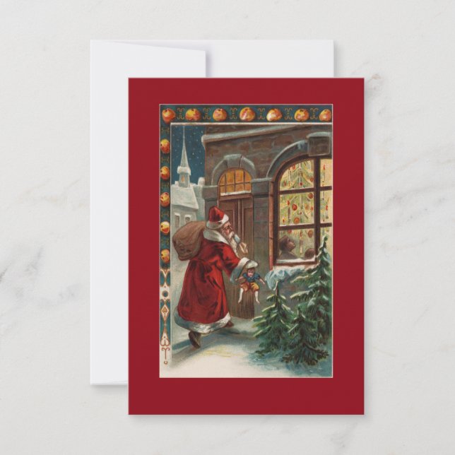 Santa's at the Door Invitation (Front)