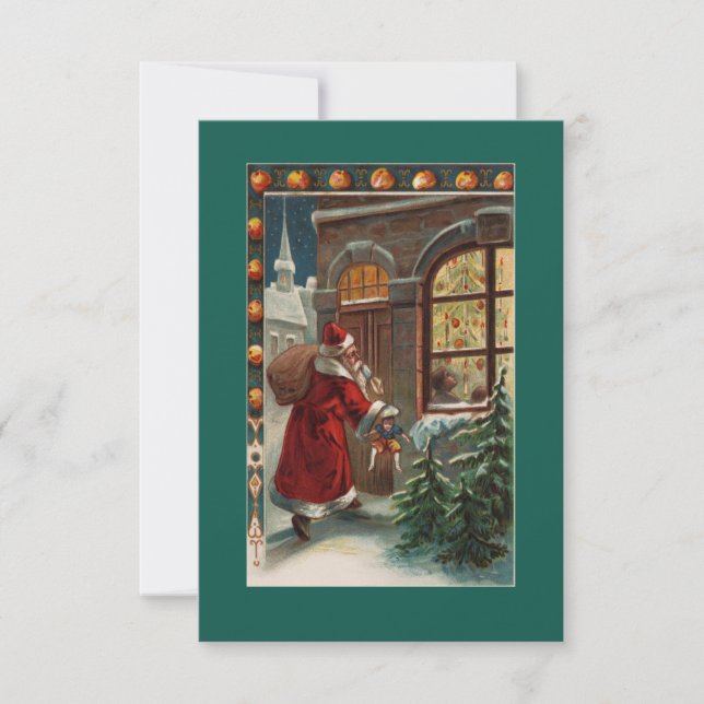 Santa's at the Door Invitation (Front)